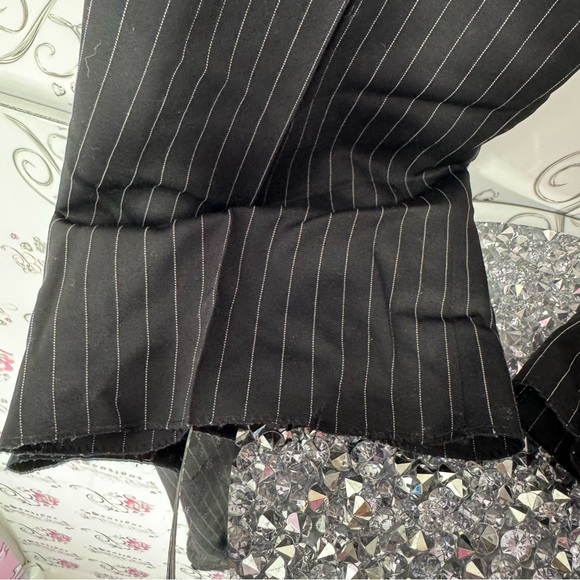 Gucci pants pin stripe black white logo buttons business professional stylish - Picture 16 of 16